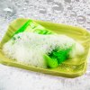 Savon kiwi sur porte savon