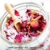 Recette sel de bain à la rose