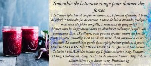 Smoothie de bettervae pour donner des forces