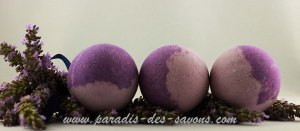 Les boules pour bain lavande