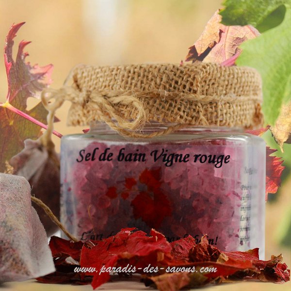 Bain de pieds vigne rouge