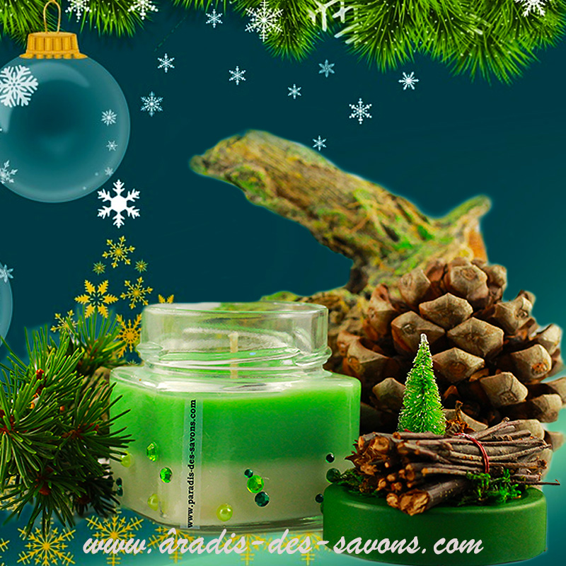 Bougie Parfumée Sapin de Noël 110 gr