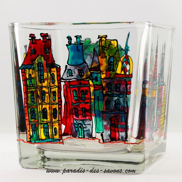 Bougeoir nordique en verre